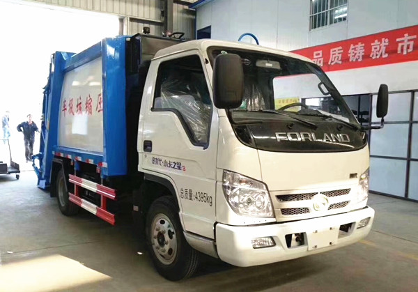 福田3方压缩式垃圾车